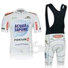 2012 ACQUA SAPONE Cycling Jersey Short Sleeve and Cycling bib Shorts Cycling Kits Strap S