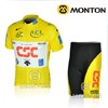 2011 csc Cycling Jersey Short Sleeve and Cycling Shorts Cycling Kits S