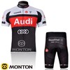 2011 audi Cycling Jersey Short Sleeve and Cycling Shorts Cycling Kits S