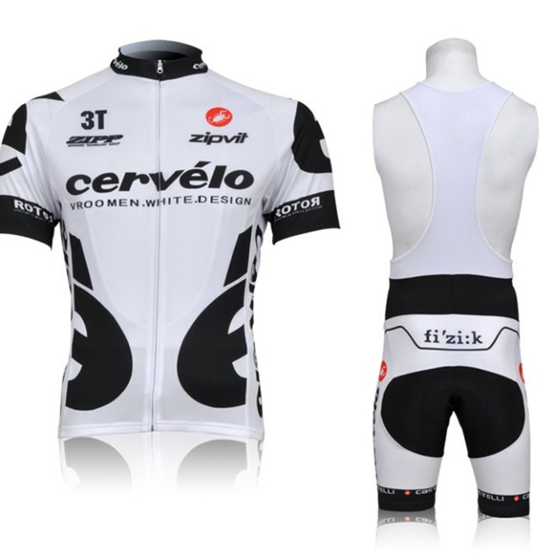 2010 Cervelo Cycling Jersey Short Sleeve and Cycling bib Shorts Cycling ...