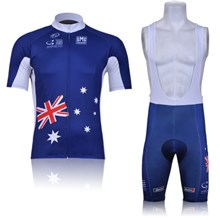 2011 santini Cycling Jersey Short Sleeve and Cycling bib Shorts Cycling Kits Strap S
