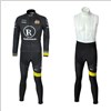 2012 radioshack black Cycling Jersey Long Sleeve and Cycling bib Pants