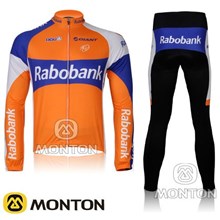 2012 rabobank Cycling Jersey Long Sleeve and Cycling Pants S