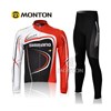 2012 shimano black white red Cycling Jersey Long Sleeve and Cycling Pants S