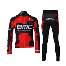 2012 bmc red Cycling Jersey Long Sleeve and Cycling Pants S
