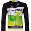 2012 greenedge black green Cycling Jersey Long Sleeve Only Cycling Clothing S