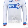 2012 fdj white Cycling Jersey Long Sleeve Only Cycling Clothing S