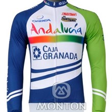 2012 andalucia Cycling Jersey Long Sleeve Only Cycling Clothing S