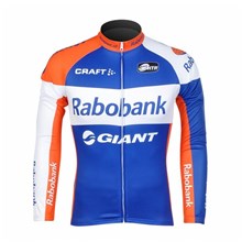 2012 rabobank Thermal Fleece Cycling Jersey Long Sleeve Only Cycling Clothing S