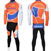2010 rabobank Thermal Fleece Cycling Jersey Long Sleeve and Cycling Pants S