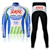 2012 skil Thermal Fleece Cycling Jersey Long Sleeve and Cycling Pants S