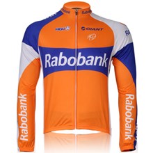 2012 rabobank Thermal Fleece Cycling Jersey Long Sleeve Only Cycling Clothing S
