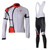 2012 pinarello white Thermal Fleece Cycling Jersey Long Sleeve and Cycling bib Pants