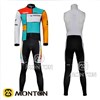 2011 radar Thermal Fleece Cycling Jersey Long Sleeve and Cycling bib Pants S