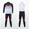 2012 radioshack nissan trek leopard Thermal Fleece Cycling Jersey Long Sleeve and Cycling bib Pants S
