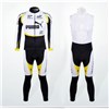 2012 puma sap focus vattenfall Thermal Fleece Cycling Jersey Long Sleeve and Cycling bib Pants S