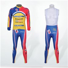 2012 subaru Thermal Fleece Cycling Jersey Long Sleeve and Cycling bib Pants