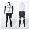 2011 htc Thermal Fleece Cycling Jersey Long Sleeve and Cycling bib Pants S