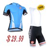 Special discounts!2014 CASTELLI Blue White Cycling Jersey and bib Shorts Cycling bib Kits S