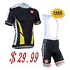 Special discounts!2014 CASTELLI Black Yellow Cycling Jersey and bib Shorts Cycling bib Kits