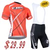 Special discounts!2014 FOX Red Cycling Jersey and bib Shorts Cycling bib Kits S