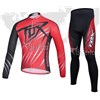 2014 FOX Cycling Jersey Long Sleeve and Cycling Pants Cycling Kits S