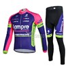 2014 Lampre Cycling Jersey Long Sleeve and Cycling Pants Cycling Kits S