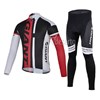 2014 GIANT red Cycling Jersey Long Sleeve and Cycling Pants Cycling Kits XXS