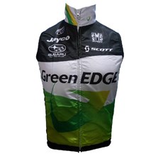 2012 GreenEDGE Windproof Vest Cycling Vest Jersey Sleeveless Ropa Ciclismo Only Cycling Clothing  cycle jerseys Ciclismo bicicletas maillot ciclismo   XXS