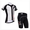 2014 Athletics black and white Cycling Jersey Short Sleeve Maillot Ciclismo and Cycling Shorts Cycling Kits  cycle jerseys Ciclismo bicicletas S