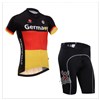 2014 German team Cycling Jersey Short Sleeve Maillot Ciclismo and Cycling Shorts Cycling Kits  cycle jerseys Ciclismo bicicletas S