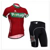 2014 Portugal Team Cycling Jersey Short Sleeve Maillot Ciclismo and Cycling Shorts Cycling Kits  cycle jerseys Ciclismo bicicletas S