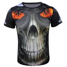 2014 Fire Eye Skull Cycling T-Shirt Jersey Ropa Ciclismo Short Sleeve Only Cycling Clothing  cycle jerseys Ciclismo bicicletas maillot ciclismo