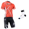2014 fox Cycling Jersey Maillot Ciclismo Short Sleeve and Cycling bib Shorts Or Shorts and Sock Tour De France XXS
