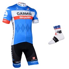 2014 garmin Cycling Jersey Maillot Ciclismo Short Sleeve and Cycling bib Shorts Or Shorts and Sock Tour De France XXS