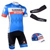 2014 garmin Cycling Jersey Maillot Ciclismo Short Sleeve and Cycling bib Shorts Or Shorts and Cap and Arm Sleeve Tour De France XXS