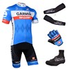 2014 GARMIN Cycling Jersey Maillot Ciclismo Short Sleeve and Cycling bib Shorts Or Shorts and Shoe Cover and Arm Sleeve and Leg Sleeve Tour De France XXS