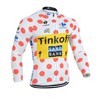 2014 Saxo Bank Tinkoff Le Tour De France POLKA-DOT Cycling Jersey Long Sleeve Only Cycling Clothing  cycle jerseys Ropa Ciclismo bicicletas maillot ciclismo XXS