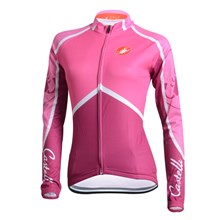 2014 CASTELLI Women Cycling Jersey Long Sleeve Only Cycling Clothing  cycle jerseys Ropa Ciclismo bicicletas maillot ciclismo XXS