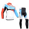 2014 CUBE  Cycling Jersey Long Sleeve and Cycling Pants Cycling Kits XXS