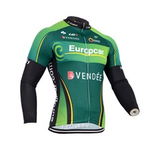 2014 Europcar Cycling Jersey Long Sleeve Only Cycling Clothing  cycle jerseys Ropa Ciclismo bicicletas maillot ciclismo