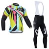 2014 Fox Cycling Jersey Long Sleeve and Cycling bib Pants Cycling Kits Strap XXS