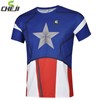 2014 Captain America  T-shirt Mens Cycling Jersey Ropa Ciclismo Short Sleeve Only Cycling Clothing  cycle jerseys Ciclismo bicicletas maillot ciclismo XXS