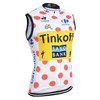 2014 Saxo Bank Tinkoff Le Tour De France POLKA-DOT JERSEY Cycling Vest Jersey Sleeveless Ropa Ciclismo Only Cycling Clothing  cycle jerseys Ciclismo bicicletas maillot ciclismo  cycle jers XXS