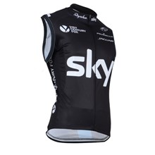 2014 SKY Black Cycling Vest Jersey Sleeveless Ropa Ciclismo Only Cycling Clothing  cycle jerseys Ciclismo bicicletas maillot ciclismo  cycle jerseys XXS