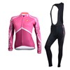 2014 Castelli Womens Cycling Jersey Long Sleeve and Cycling bib Pants Cycling Kits Strap XXS