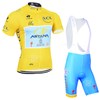 2014 Astana Tour De France Yellow Jersey Maillot Ciclismo Short Sleeve and Cycling bib Shorts Cycling Kits Strap  cycle jerseys Ciclismo bicicletas XXS