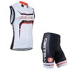 2014 Castelli White Cycling Vest Maillot Ciclismo Sleeveless and Cycling Shorts Cycling Kits  cycle jerseys Ciclismo bicicletas XXS