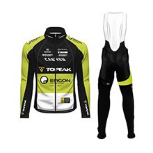 2014 Topeak Cycling Jersey Long Sleeve and Cycling bib Pants Cycling Kits Strap XXS