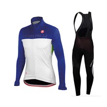 2015 Castelli gabba, Alpha, Poggio, Mortirolo Cycling Jersey Long Sleeve and Cycling bib Pants Cycling Kits Strap